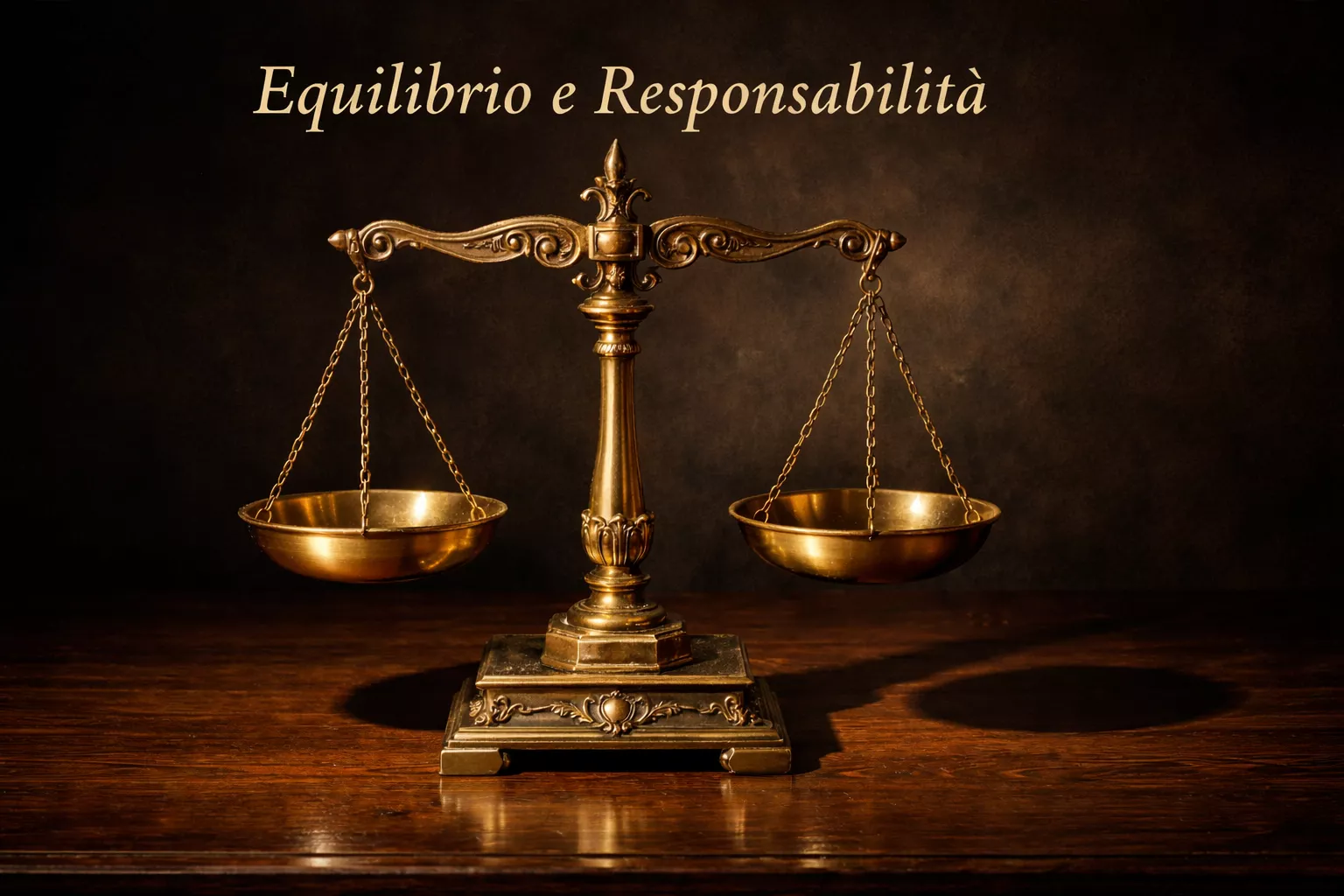 Bilancia che simboleggia equilibrio e valutazione etica