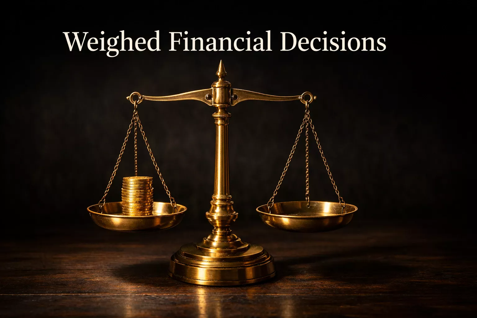 Bilancia che pesa monete simbolo di valutazione del valore