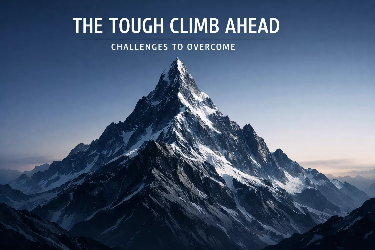 Montagna stilizzata che rappresenta una sfida da superare