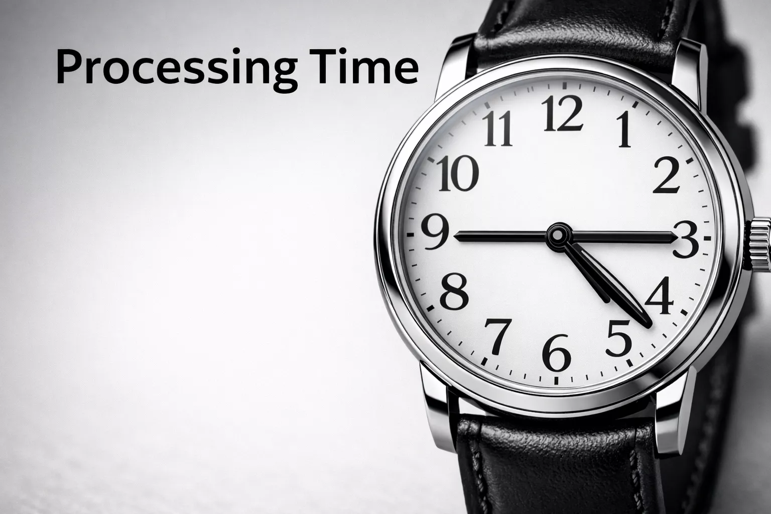 Orologio da polso elegante che indica il passare del tempo