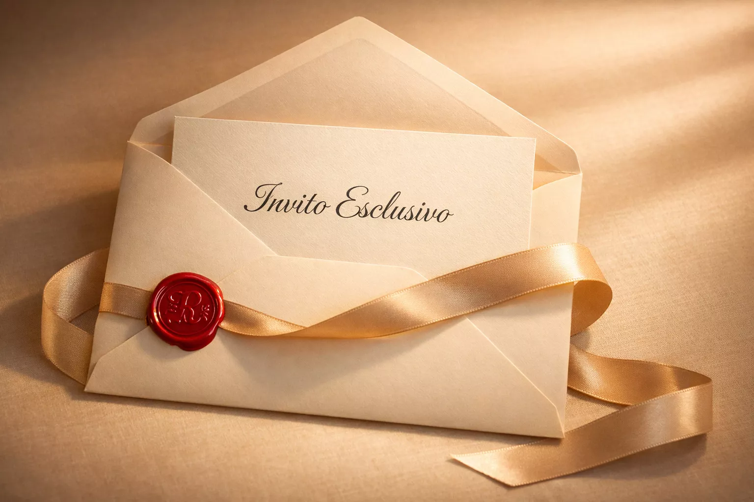 Busta elegante con invito esclusivo