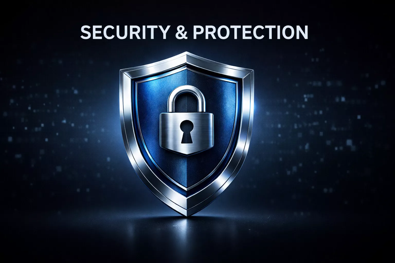 Scudo digitale che simboleggia protezione e sicurezza