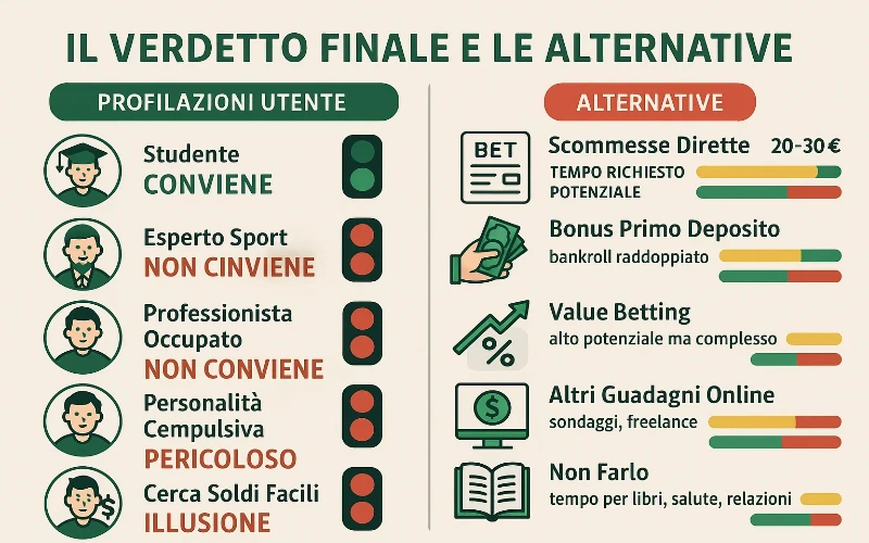 Verdetto finale su chi conviene i bonus e alternative migliori per guadagnare online
